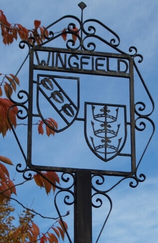Hand painted kitchen Wingfield Wingfield Suffolk